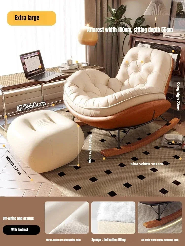 Lazy Sofa, Single Rocking Chair, Lounge Chair, Adult Honeycomb Chair, Balcony, Home Use,internet Celebrity,leisure Rocking Chair