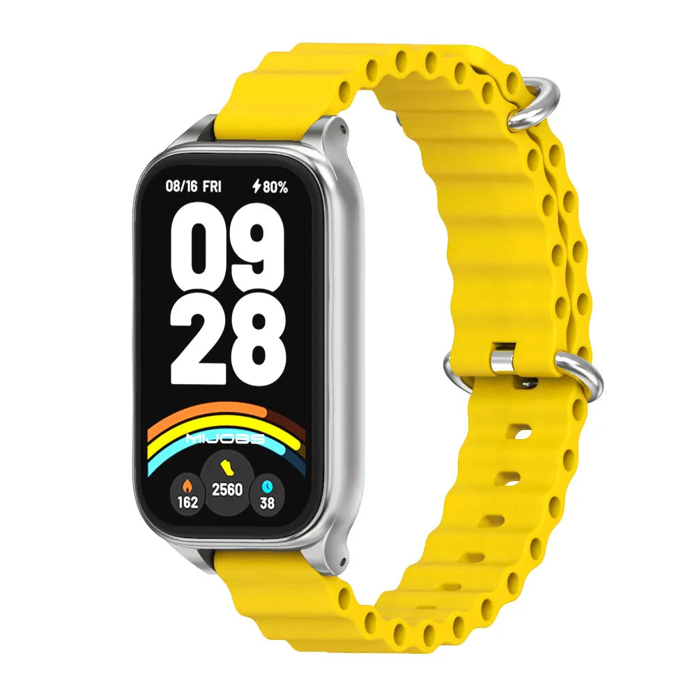Strap For Mi Band 9 Active Watchband for Mi Band 8 Active 9 Active Silicone Wristband for Mi Band 9 Active Smartband Accessories