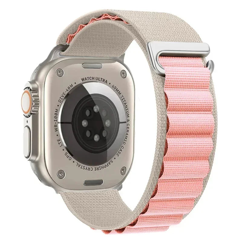 Alpine Loop Band for Apple Watch Ultra 49mm 11 10 9 8 7 46mm 42mm 45mm 41mm Nylon Wristband iWatch Series 6 5 4 SE 44 40mm Strap