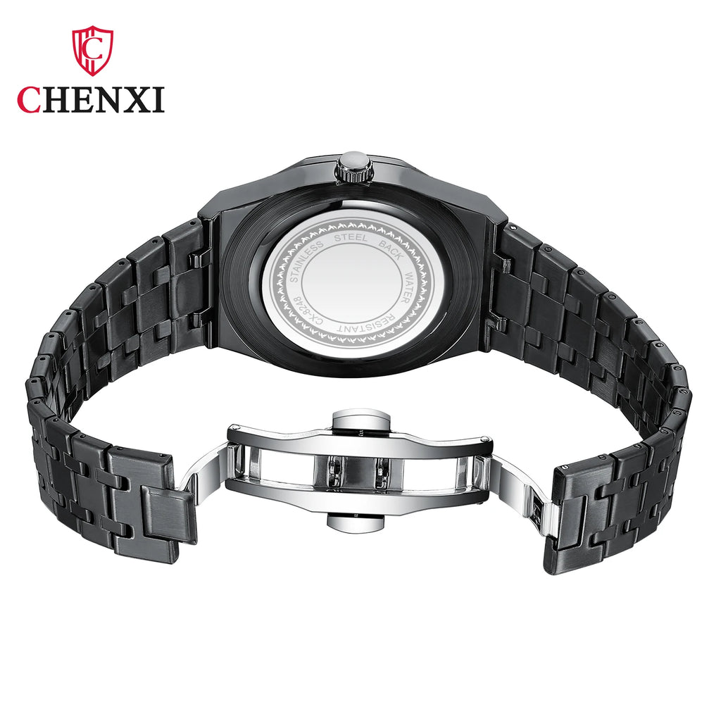 Mens Wacthes High Quality Waterproof Calendar Quartz Watch Men Original Stainless Steel Fashion Luminous Wristwatch Gifts Men