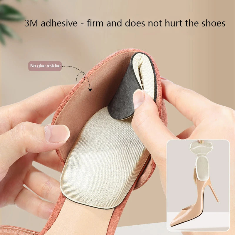 NewT-Shape Foam Heel Stickers Heel Protectors High Heel Insoles Flat Heel Insoles Shoe Adjusters Women's Half Insoles 2pcs/4pcs