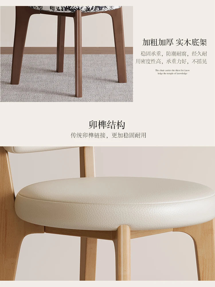 Portable Folding Mesh Chair Adjustable Cushioned Wood Solid Stackable Chair Kitchen Dining Breathable Restaurant Leg Fabric Cafe