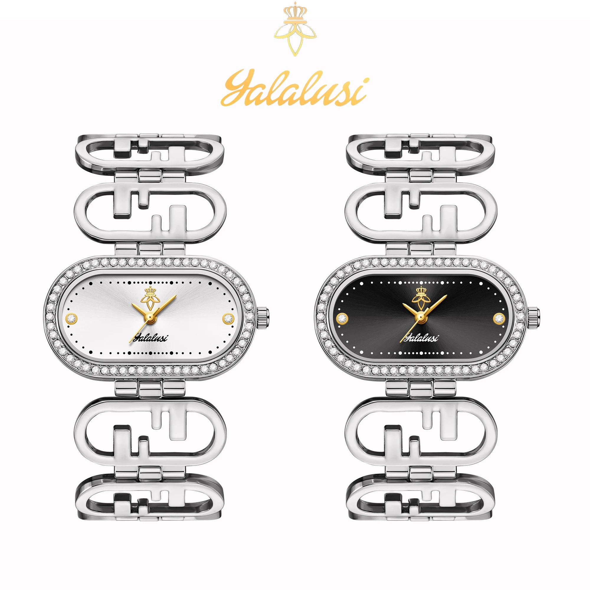 YaLaLuSi Women's Quartz Water-Resistant Bracelet Watch: A Luxurious Diamond-Set Gift reloj mujer watch for ladies