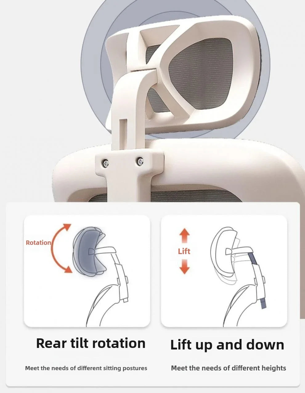 Home Rotating Adjustable Ergonomic Comfortable Sedentary Gaming Chair, Computer Chair, Breathable Office Chair for Staff