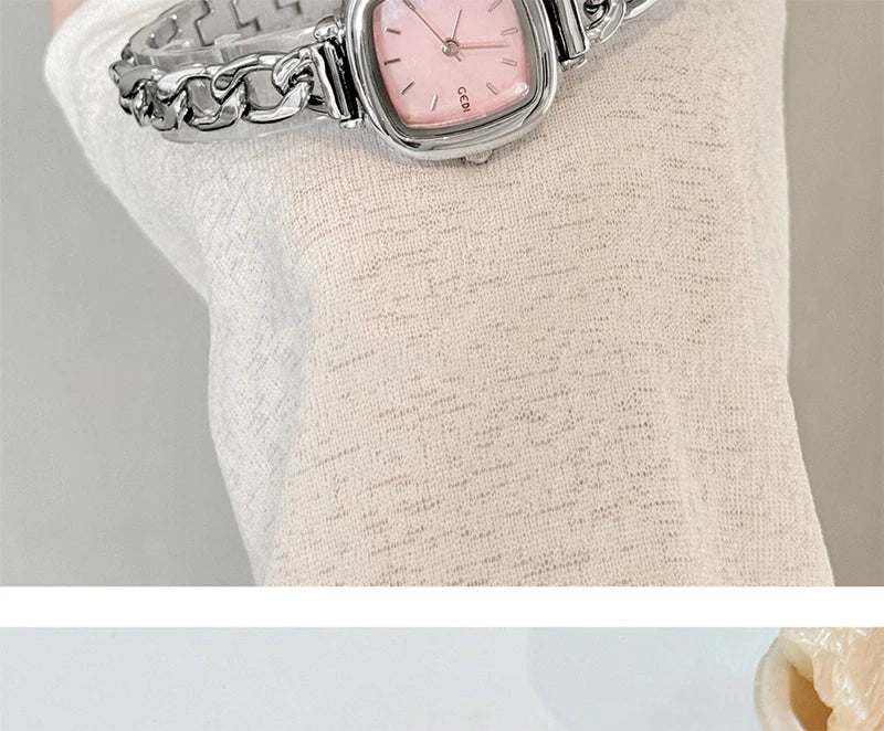 GEDI Watch Elegant 2026 Women Niche Exquisite Light Luxury Shell Bracelet Quartz Women's Silver Watches Gift for Ladies