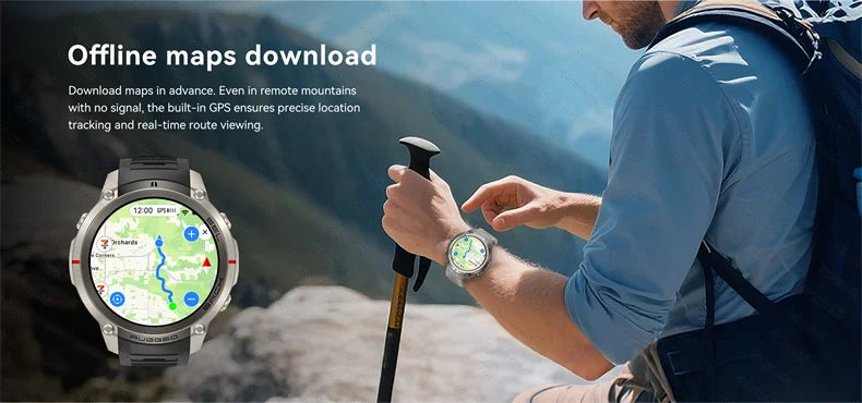 GPS Smart Watch with offline map Swimming Waterproof Sports Tracking Watch Heart Rate Blood Oxygen Sleep GPS positioning Watches