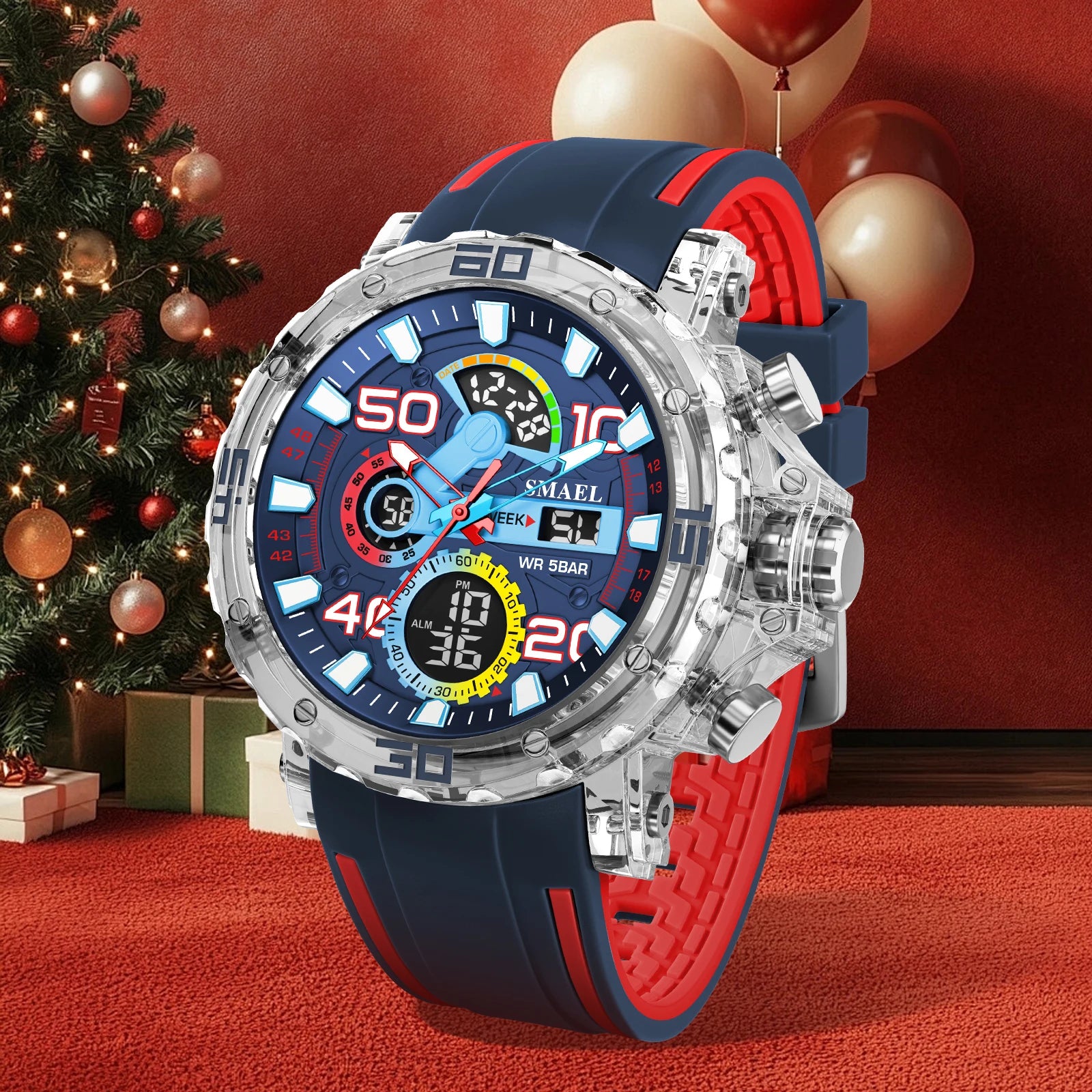 Military Watches Men Watch 2025 New 50M Waterproof Wristwatch Stopwatch Alarm LED Light Digital Watches 8136 Men's Sports Watch