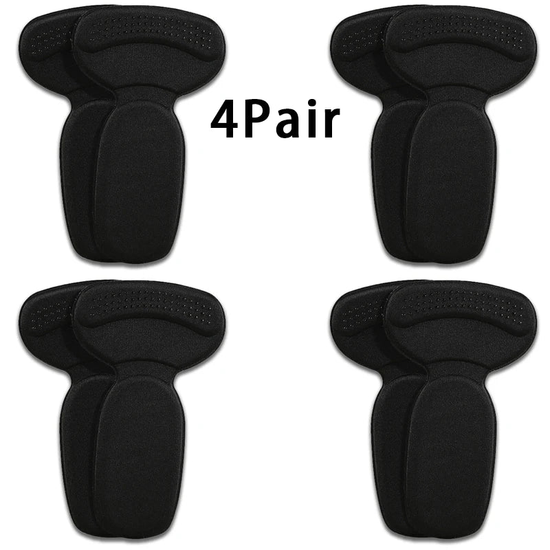 NewT-Shape Foam Heel Stickers Heel Protectors High Heel Insoles Flat Heel Insoles Shoe Adjusters Women's Half Insoles 2pcs/4pcs