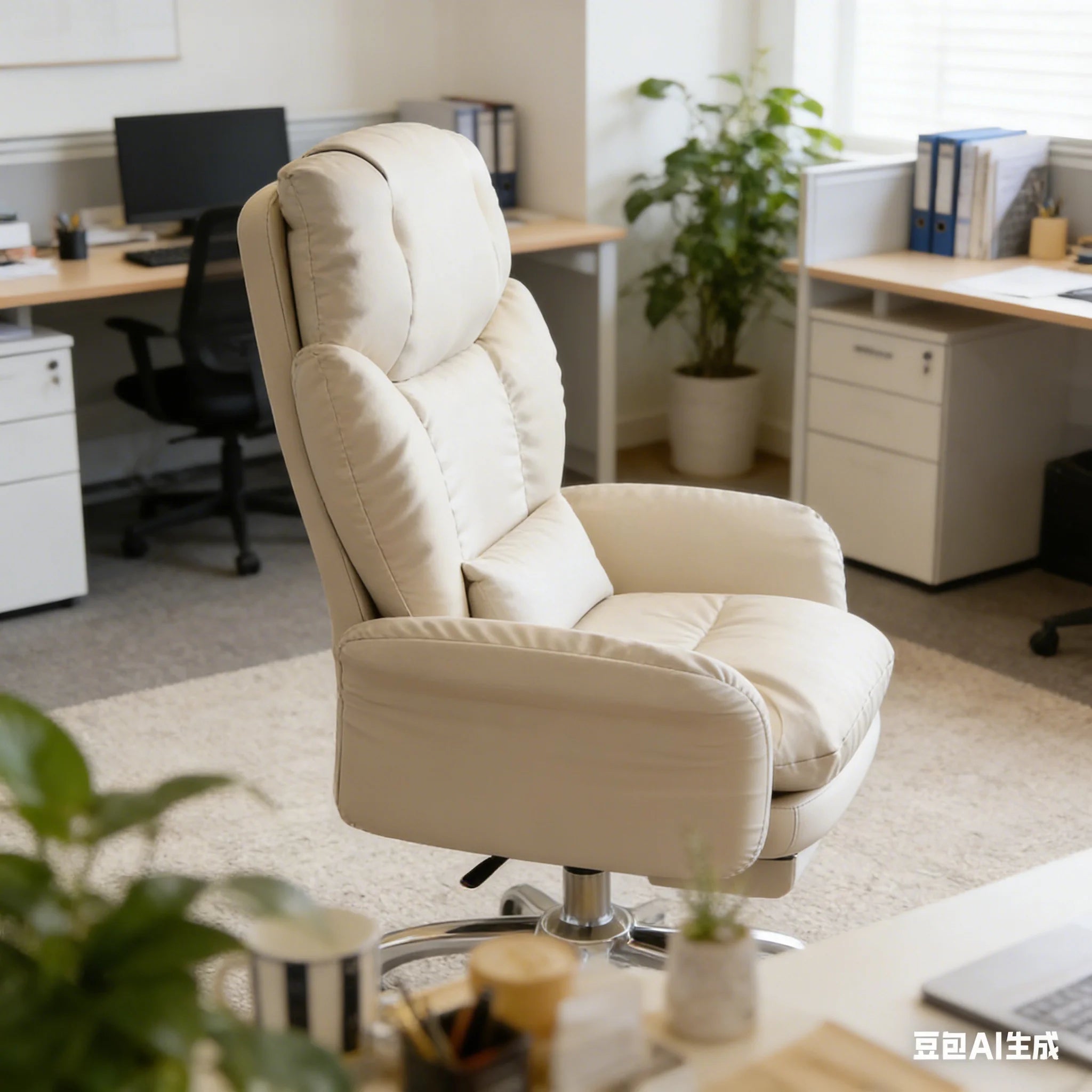 AOLIVIYA Modern Comfortable Computer Chair, Reclining Lazy Sofa for Long Sitting Home Use Office Desk Bedroom Gaming B915623
