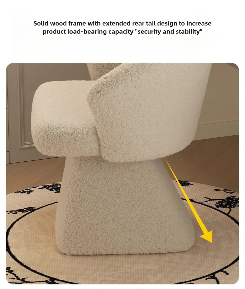 Dressing Table Chair, Rotatable Makeup Stool, Female Bedroom Princess, Light Luxury Nail Salon, Beauty Salon, Reception Chair
