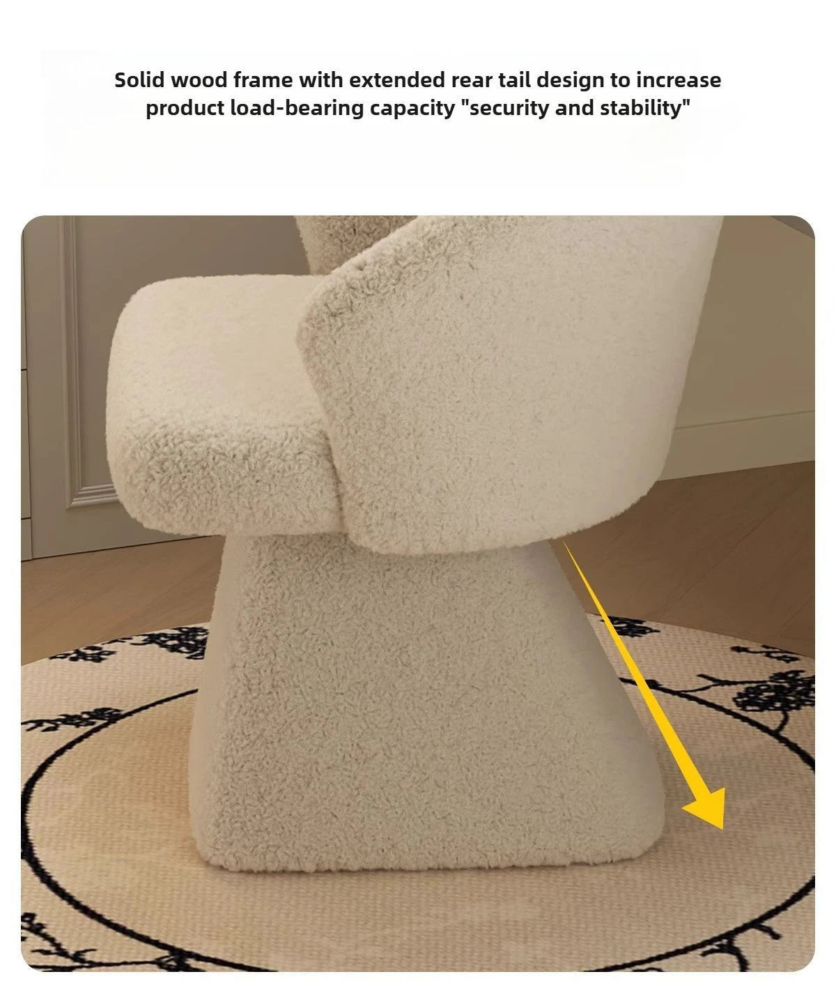 Dressing Table Chair, Rotatable Makeup Stool, Female Bedroom Princess, Light Luxury Nail Salon, Beauty Salon, Reception Chair