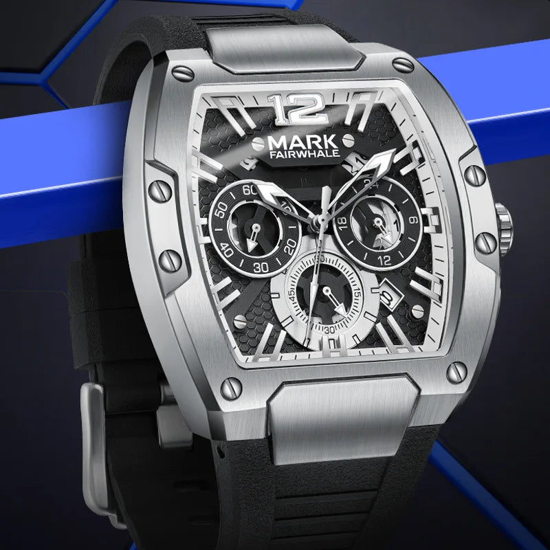 2026 Sports Man's Watches Brand Mark Fairwhale Luxury Automatic Date Clocks Fashion Multifunctional Quartz Wristwatch Boy Reloj