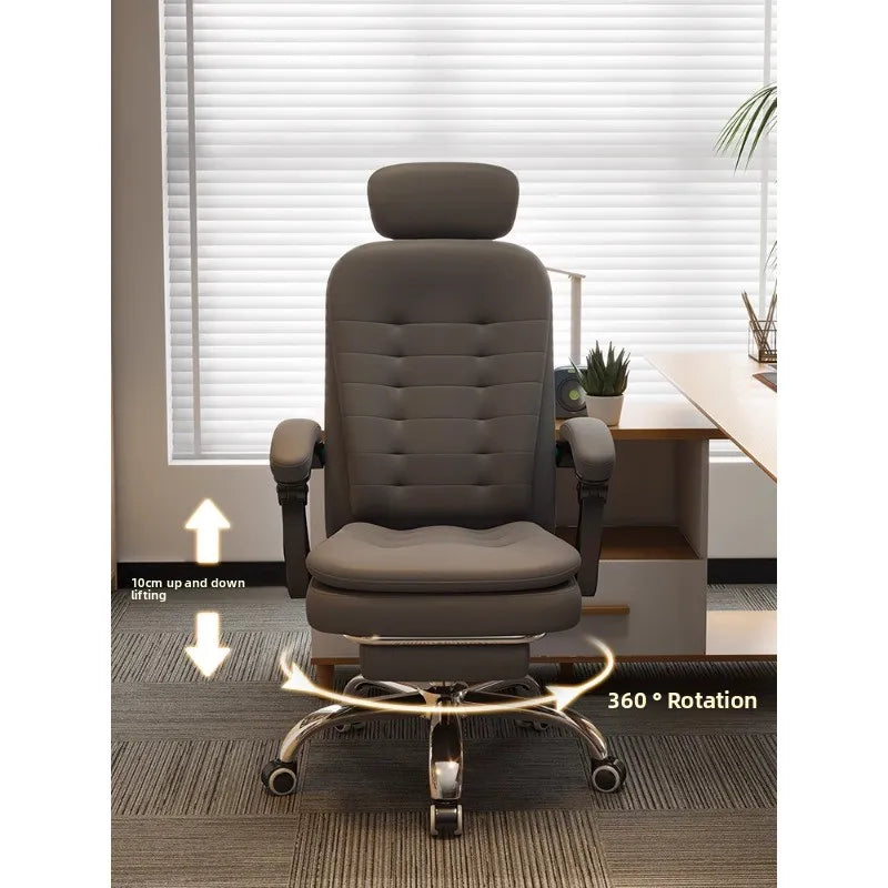 Comfortable home office chair that can lie down, computer, desk and chair, rotating ergonomic boss chair