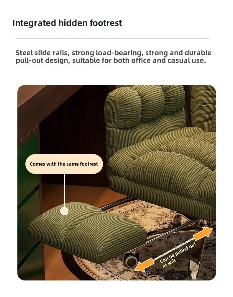 Luxury Lazy, Computer Chair, Home, Comfortable, Sedentary, Sofa Chair, Bedroom, Desk, Reclining, Leisure, Backrest Office Chair