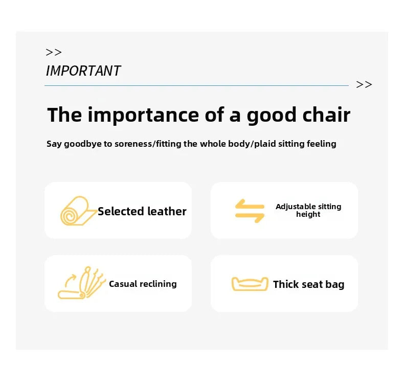 Comfortable home office chair that can lie down, computer, desk and chair, rotating ergonomic boss chair