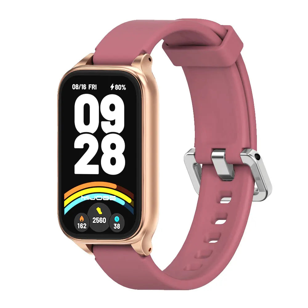 Strap For Mi Band 9 Active Watchband for Mi Band 8 Active 9 Active Silicone Wristband for Mi Band 9 Active Smartband Accessories