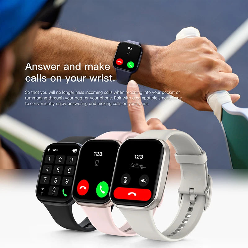 Original Sport Wrist Smartwatch Bluetooth Call Luxury Ladies Fitness Waterproof Smart Watches for Man Woman iOS Android 2026 New