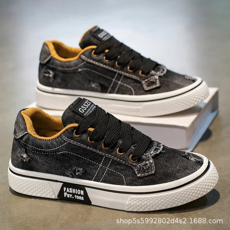 48 Size Summer men's Canvas footwear Comfortable Low cut Sports and Leisure Board Shoes Durable Lightweight Single Shoes sneaker