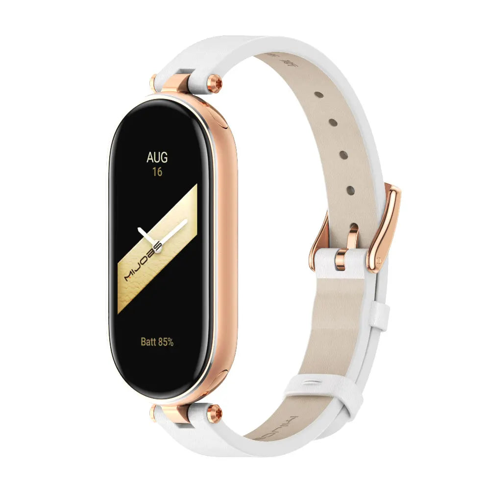 Strap for Mi Band 10 9 8 7 6 5 Watchband for Xiao mi Smart Band 9 Strap for Mi Band 8 Leather Wristband For Mi Band 7 Correa