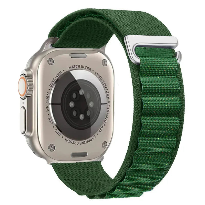 Alpine Loop Band for Apple Watch Ultra 49mm 11 10 9 8 7 46mm 42mm 45mm 41mm Nylon Wristband iWatch Series 6 5 4 SE 44 40mm Strap
