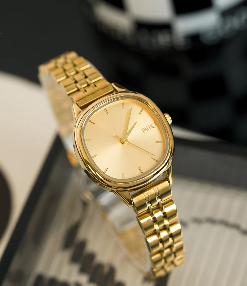 New Fashion Watch for Women Simple Japanese Quartz Wristwatches Ladies Small Gold Watch Elegant Stainless Steel Silver Clock