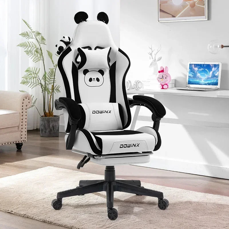 AOLIVIYA Comfortable Ergonomic Home Gaming Desk Chair For Women Student Bedroom Study Computer Backrest With A318756