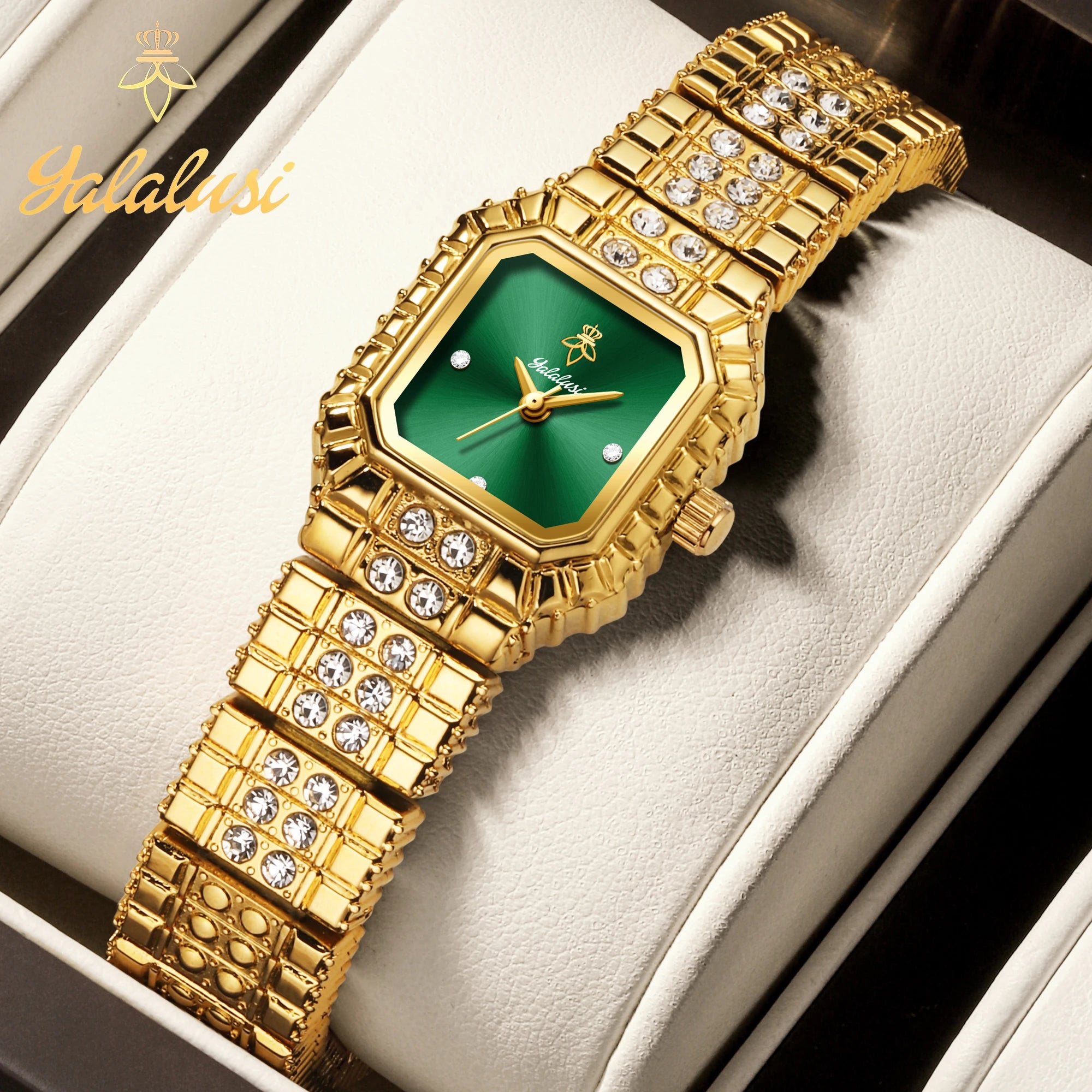 YaLaLuSiStylish ladies’ waterproof quartz watch: a luxurious and elegant bracelet watch, perfect as a gift reloj mujer montre