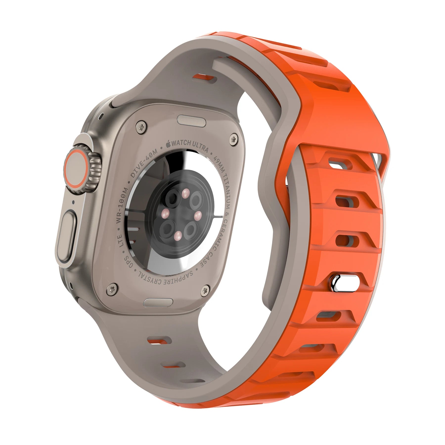 Sports Silicone Band for Apple Watch Strap 46mm 42mm 49mm 44mm 40 45mm Two-tone Watchband for iWatch 11 10 9 8 7 6 5 4 SE Ultra