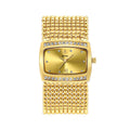 YaLaLuWomen's Watch Brand: Light Luxury Elegant Diamond-Set Square Watch with Water-Resistant Quartz Movement reloj mujer LX1073