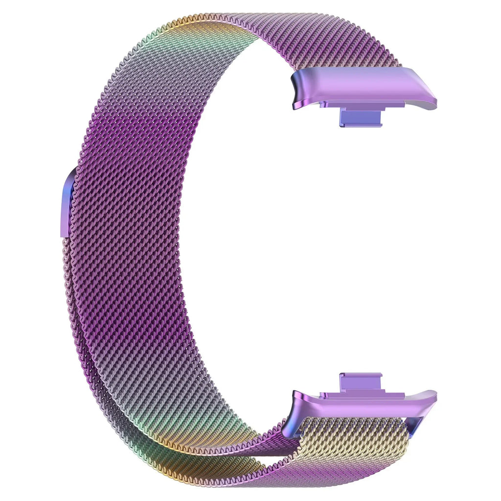 Milanese Loop Strap For Xiaomi Mi Band 9/8 Pro Metal Magnetic Durable Wristband Watchband For Redmi Watch 4/5/6 Correa Accessory