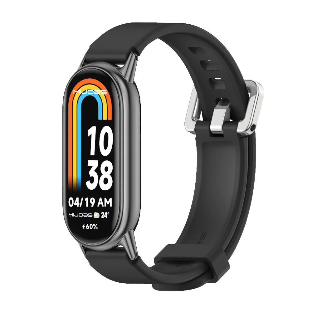 Strap for Mi Band 10 9 8 7 6 5 Watch Band for Mi Band 10 Silicone Wristband for Mi Band 9 Bracelet For Mi Band 8 Strap