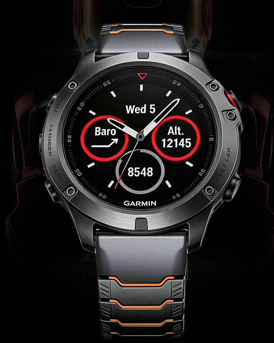 Titanium Silicone Magnetic Band for Garmin Watch Fenix 8 7X Pro 6X Enduro 3 Strap For Garmin Tactix 7Pro Instinct 2X 26mm Bands