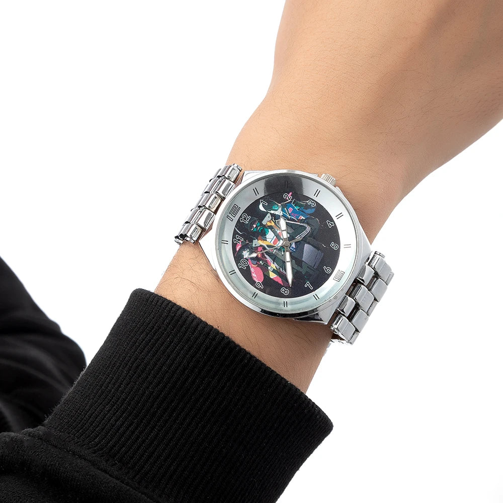 Customized Personalized Pattern Watch Unisex Printed Photo Campus Punk Cool Style Customized Wristwatch Holiday Memorial Gift