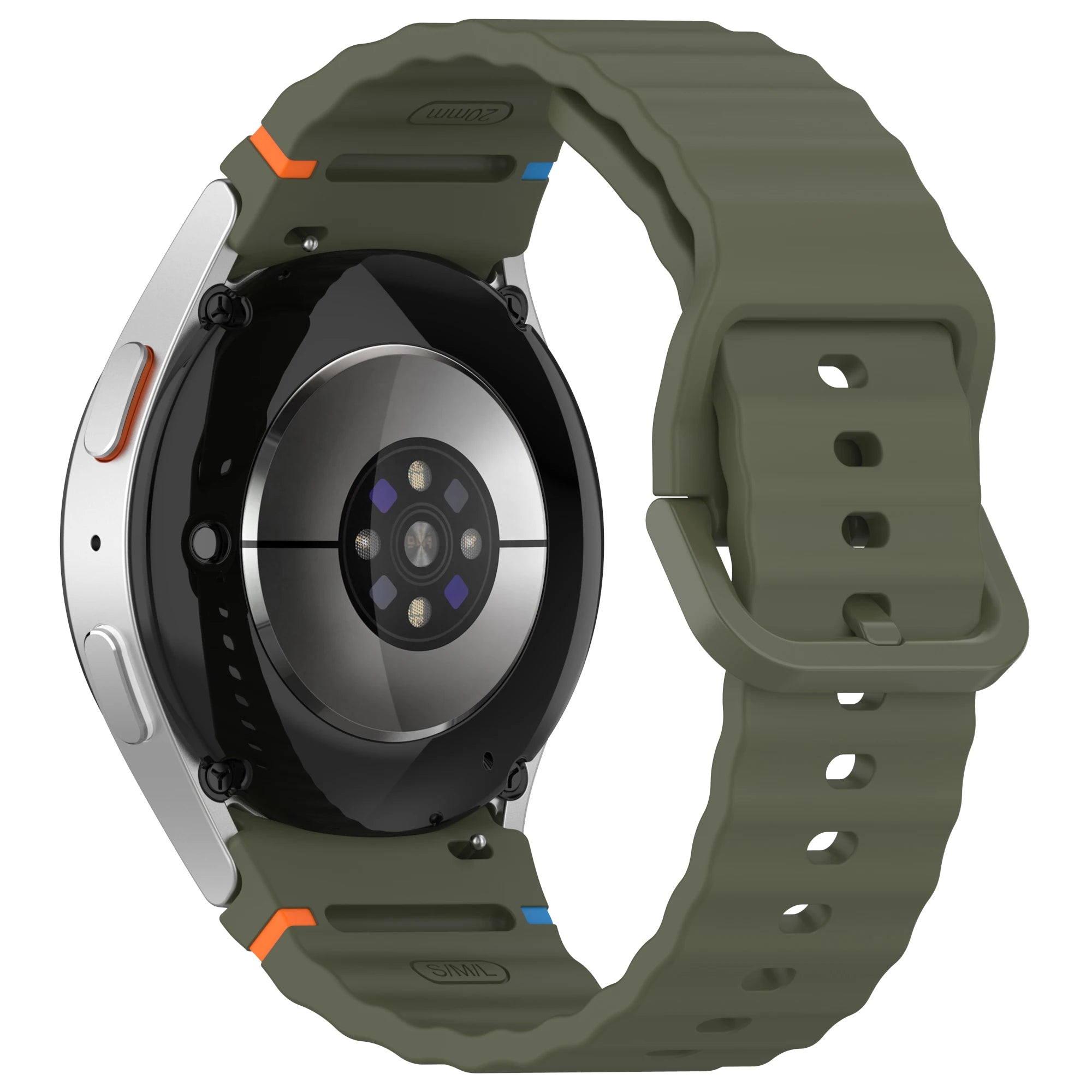 Official Silicone Strap for Samsung Galaxy Watch 7/FE/6/5/4 44mm 40mm 5 Pro Wave Bracelet for Watch 6 4 Classic 46mm 42mm Band