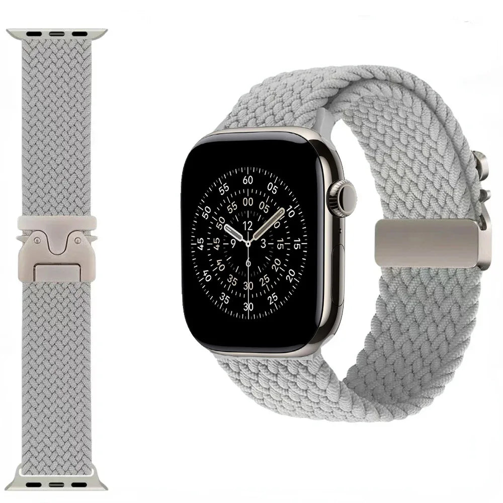 nylon Braided Strap For Apple Watch Band Ultra 3/2/1 49mm parachute Buckle 11 10 46mm 42mm 9 8 7 45/41mm iWatch 6 5 SE3 44/40mm