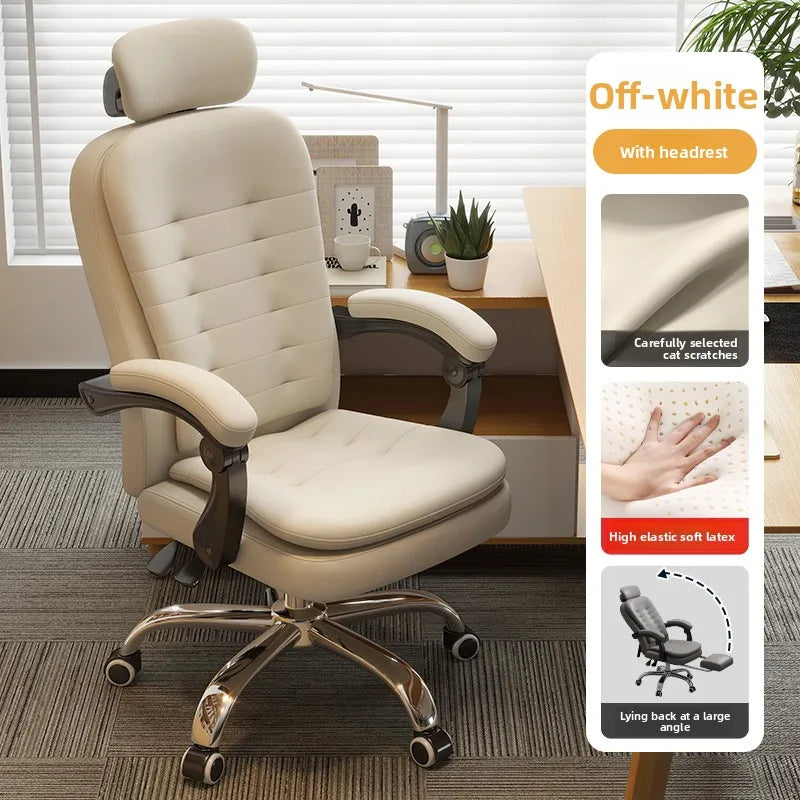 Comfortable home office chair that can lie down, computer, desk and chair, rotating ergonomic boss chair
