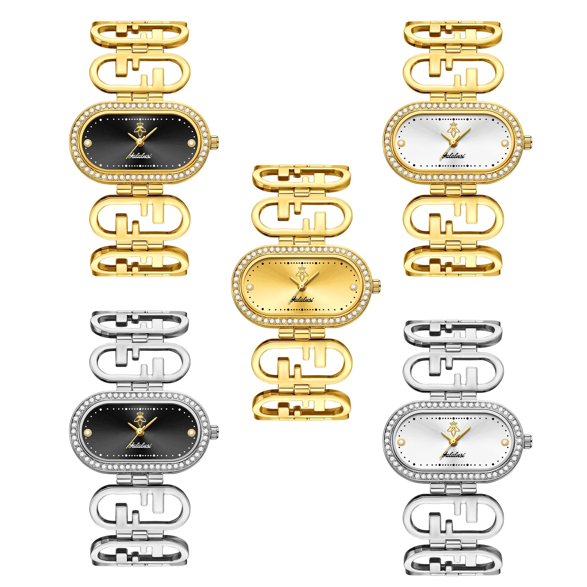 YaLaLuSi Brand Women’s Quartz Water-Resistant Watch: A Luxurious and Elegant Bracelet-Style Timepiece and Gift reloj mujer