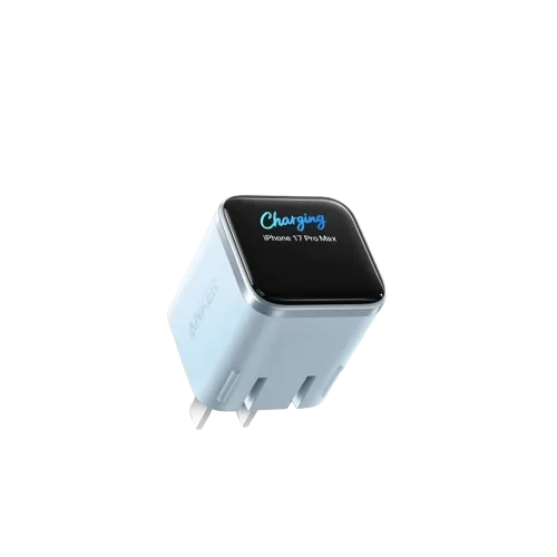 Original Choice A121D Anker Nano Smart 45W Type C Charger Fast Charging Foldable Plug USB C Charger Block Screen Display