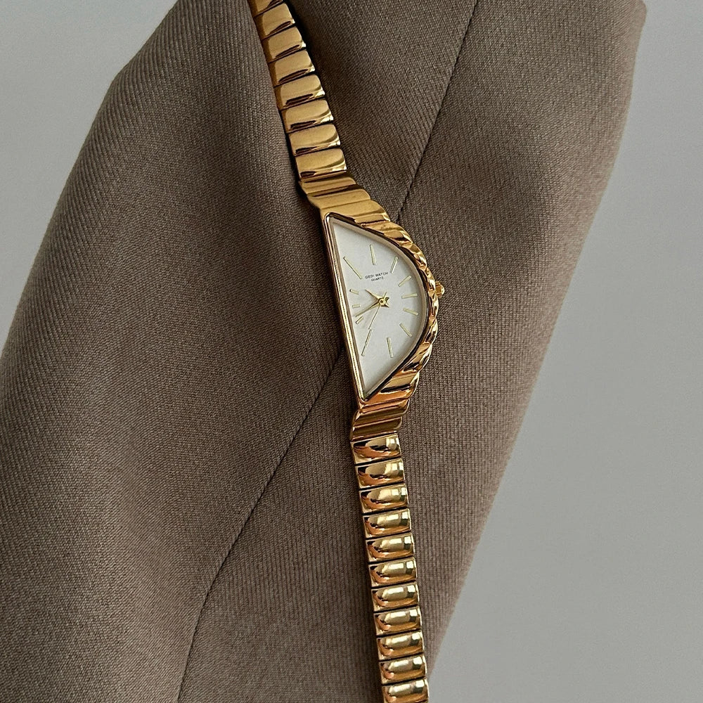 GEDI Gold Watch Elegant 2026 Wristwatches Ladies Watches Luxury Vintage Niche Waterproof Quartz Watches Gifts for Women