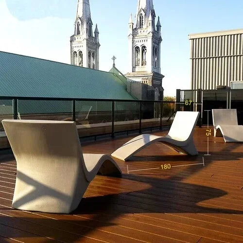 Leisure Beach Chair Hotel Swimming Pool Recliner Special-Shaped Rubber Clothing Water-Soaking Chair Courtyard Sun-Proof Chair