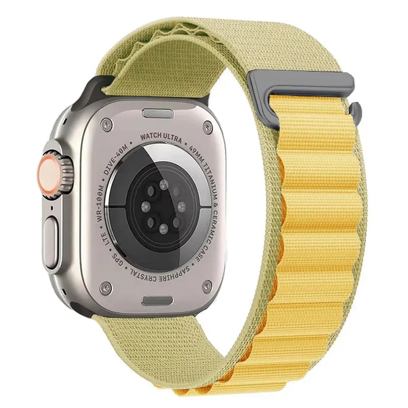 Alpine Loop Band for Apple Watch Ultra 49mm 11 10 9 8 7 46mm 42mm 45mm 41mm Nylon Wristband iWatch Series 6 5 4 SE 44 40mm Strap