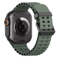 Ocean Silicone+Metal Buckle Strap for Apple Watch Band Ultra 49mm Series 11 10 46mm Band iWatch 9 8 7 45mm 6 5 4 SE 44mm Correa