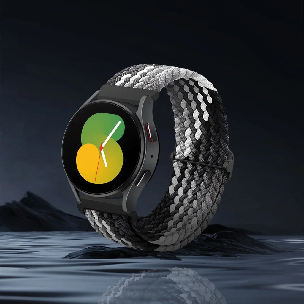 20mm 22mm Elastic Braided Nylon Strap for Huawei Watch GT6 5 4Pro 46mm Bracelet for Samsung Galaxy Watch 7 6 5 4 6/4Classic Band