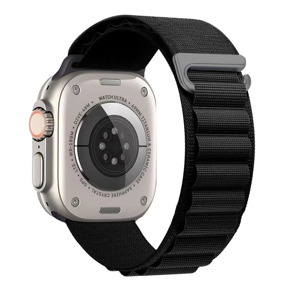 Alpine Loop Band for Apple Watch Ultra 49mm 11 10 9 8 7 46mm 42mm 45mm 41mm Nylon Wristband iWatch Series 6 5 4 SE 44 40mm Strap
