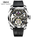 IDEAL KNIGHT 6802 Tourbillon Watch For Men Transparent Skeleton Mechanical Wristwatch Man Luxury Top Brand Limited Edition Watch