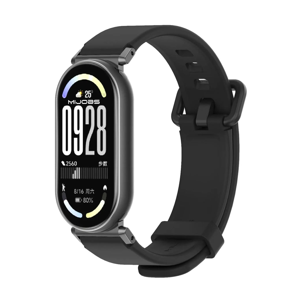 Strap for Mi Band 10 9 8 7 6 5 Watch Band for Mi Band 10 Silicone Wristband for Mi Band 9 Bracelet For Mi Band 8 Strap