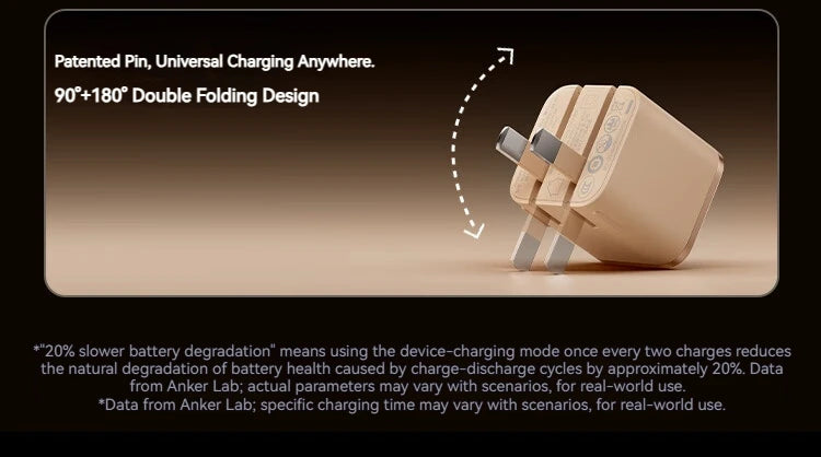 Anker 45W Nano Smart Type C Charger Fast Charging Foldable Plug Compact Screen Display for iPhone 17ProMax 16 Pro USB C Charger