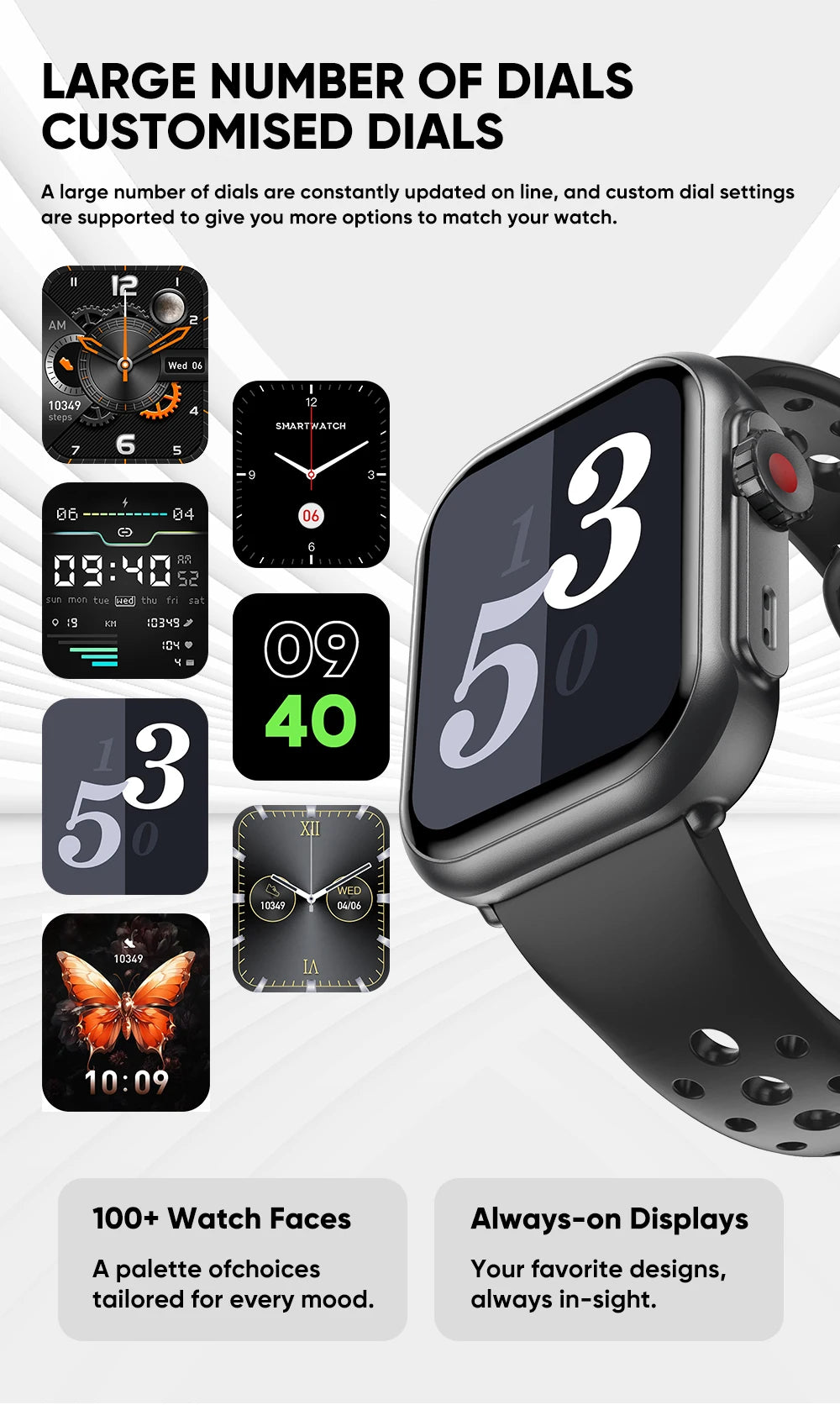 Electronics Smartwatch Fitness Tracker Heart Rate Monitor Waterproof 1000mAh Sport Smart Watches for Man Woman Andoird IOS 2026