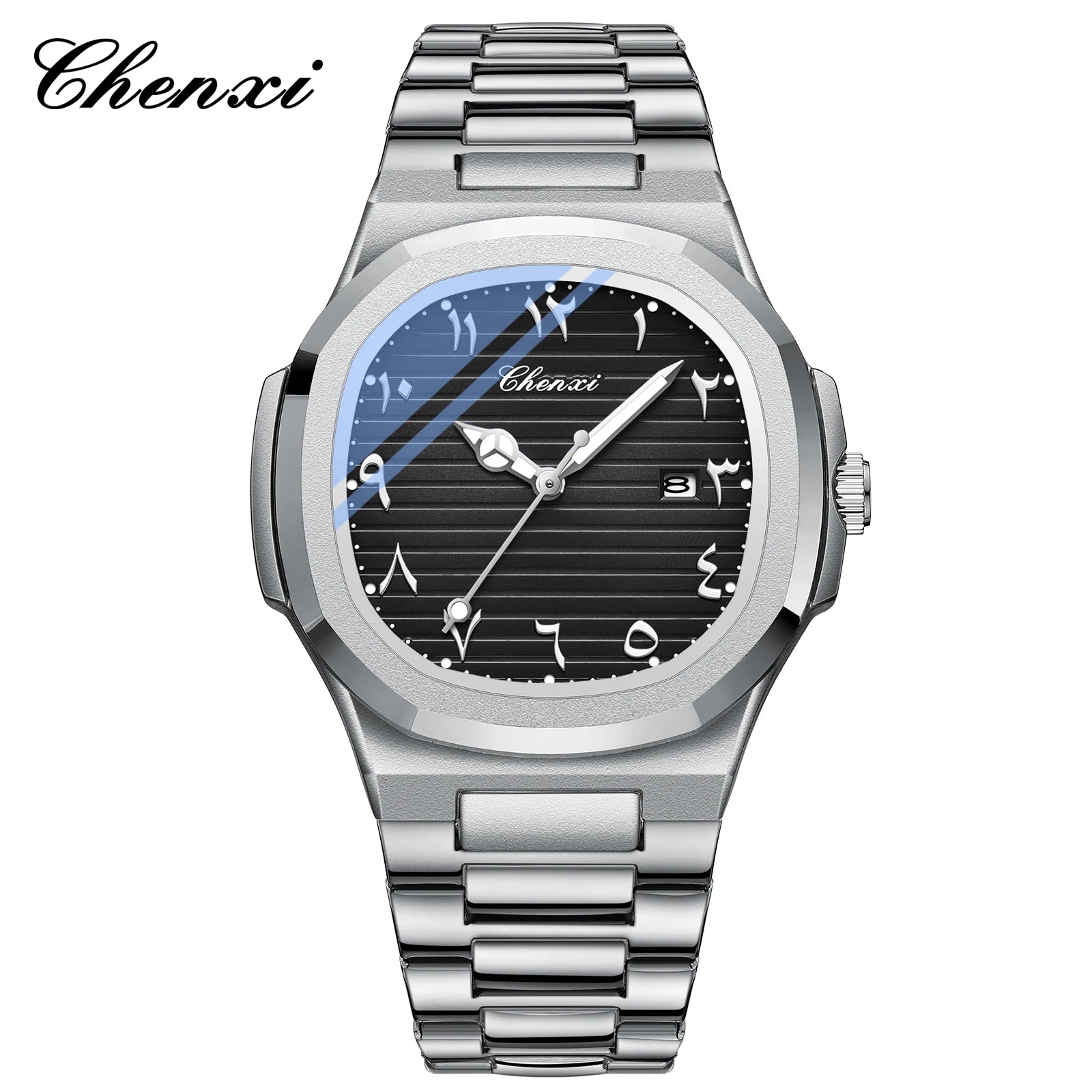 Eastern Arabic Numerals Dial Man Watch Fashion Original Date Quartz Watches For Men Classic Business Waterproof Men's Wristwatch