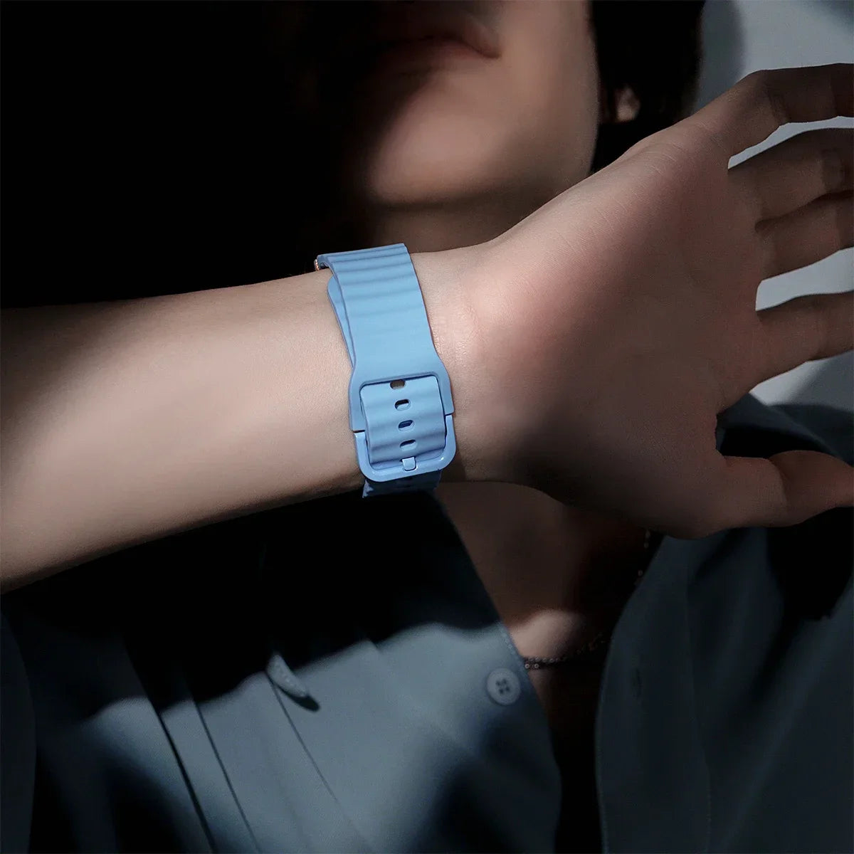 New Official Silicone Strap For Samsung Galaxy Watch 6 4 Classic 47mm 46mm 43/42mm Watchband Galaxy Watch 7 6 5 4 40mm 44mm Belt